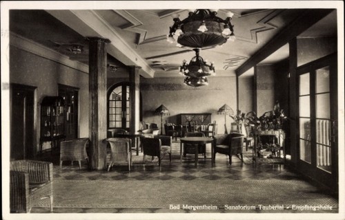 Bad mergentheim sanatorium - ak, mergentheim,