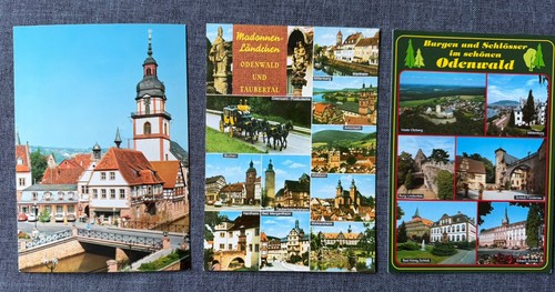 3er set karten odenwald - karten,, und