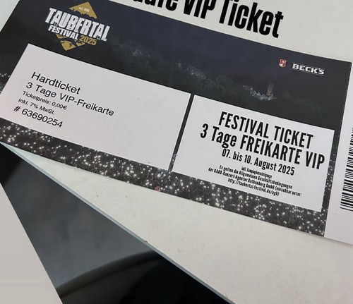 Tages vip ticket - vip,